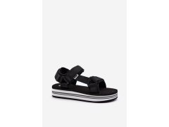 Dámské sandály na platformě lee cooper lcw-24-05-2753l Černé 1
