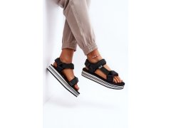 Dámské sandály na platformě lee cooper lcw-24-05-2753l Černé 4