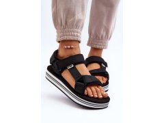 Dámské sandály na platformě lee cooper lcw-24-05-2753l Černé 8