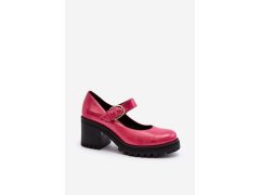 Zazoo 20166 lakýrované kožené členky Fuksia 1