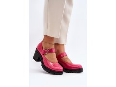 Zazoo 20166 lakýrované kožené členky Fuksia 3