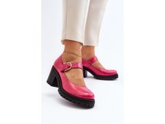 Zazoo 20166 lakýrované kožené členky Fuksia 4