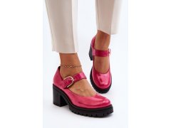 Zazoo 20166 lakýrované kožené členky Fuksia 6