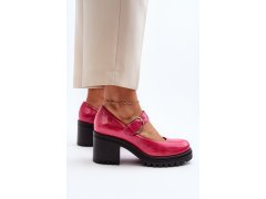 Zazoo 20166 lakýrované kožené členky Fuksia 8