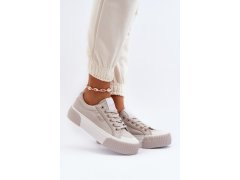 Dámské tenisky na tlusté podrážce lee cooper lcw-24-31-2178 šedé 3