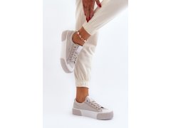 Dámské tenisky na tlusté podrážce lee cooper lcw-24-31-2178 šedé 7