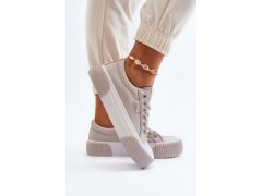 Dámské tenisky na tlusté podrážce lee cooper lcw-24-31-2178 šedé 8