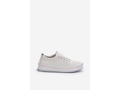 Kožené sportovní dámské tenisky beige Lalnai 4