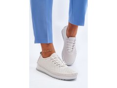 Kožené sportovní dámské tenisky beige Lalnai 5