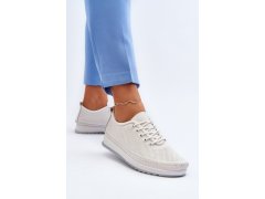 Kožené sportovní dámské tenisky beige Lalnai 6