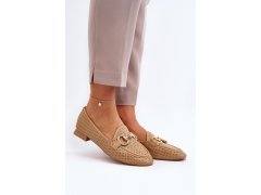 Dámské mokasíny na ploché podrážce s&nbsp;ozdobou camel Iluvana 3