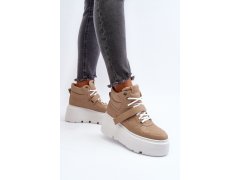 Zazoo 3450 dámské kožené tenisky Beige 7