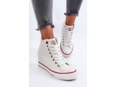 Dámské tenisky na podpatku cross jeans nn2r4004 bílé 5
