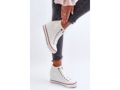 Dámské tenisky na podpatku cross jeans nn2r4004 bílé 7