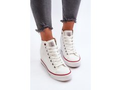 Dámské tenisky na podpatku cross jeans nn2r4004 bílé 8