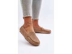 Dámské semišové mokasíny tmavě béžové Ranica 5