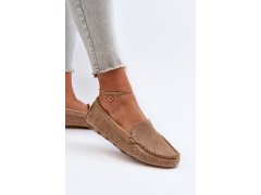 Dámské semišové mokasíny tmavě béžové Ranica 8