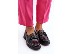 Elegantní černé dámské kožené mokasíny Triana 6
