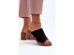 Elegantní lehké dámské sandály na podpatku béžové Varnila 5