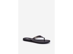 [ploché elastické dámské žabky zaxy jj285297 šedo-černé] 1