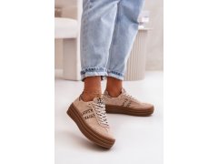 Zazoo n1068s4 dámské semišové sneakersy na platformě leopardí Růžové 1