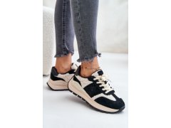 Zateplené dámské kožené sneakersy big star oo274a318 hi-poly system černé 5