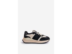 Zateplené dámské kožené sneakersy big star oo274a318 hi-poly system černé 8
