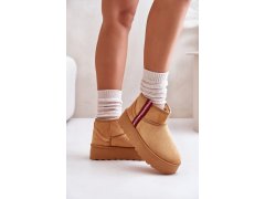Dámské zimní boty na platformě s&nbsp;izolací camel Lomessa 4