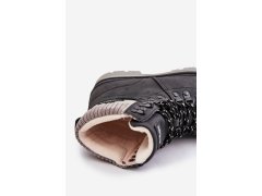 Zateplené dámské kotníkové boty lee cooper černé LCJ-24-03-3043 2
