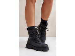 Dámské zimní boty na zip lee cooper lcj-26-01-4628 Černé 2