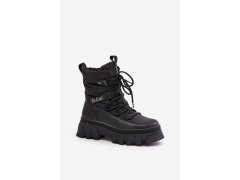 Dámské zimní boty na zip lee cooper lcj-26-01-4628 Černé 3