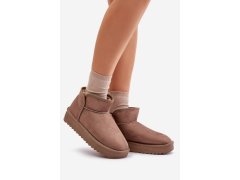 Dámské sněhule na platformě d.franklin dfsh370010 Taupe 1