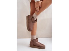 Dámské sněhule na platformě d.franklin dfsh370010 Taupe 5