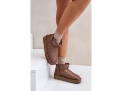 Dámské sněhule na platformě d.franklin dfsh370010 Taupe 6