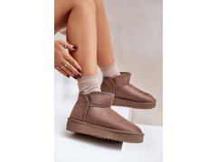 Dámské sněhule na platformě d.franklin dfsh370010 Taupe 7
