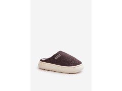 Zateplené pantofle na silné podešvi big star mm274134 tmavě Šedé 3