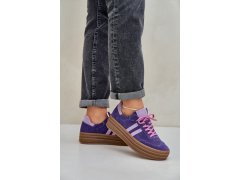 Zazoo n1068s4 dámské semišové sneakersy na platformě tmavě fialové 2