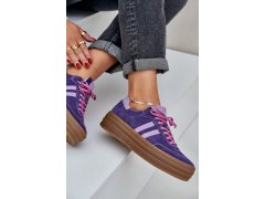 Zazoo n1068s4 dámské semišové sneakersy na platformě tmavě fialové 6