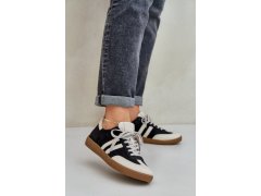 Zazoo n1068 kožené nízké tenisky dámské Černé 1
