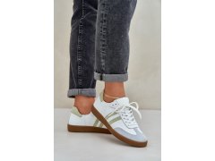 Zazoo n1068 kožené nízké tenisky dámské Bílé 5