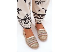 Elegantní kožené espadrilky s pletením multikolor zazoo 10178 2