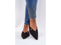 Dámské pantofle s&nbsp;špičatými nosy big star rr274210 Černé 1
