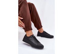 Nízké dámské tenisky z eko kůže big star nn274576 Černé 5