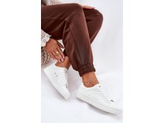Nízké dámské tenisky z eko kůže big star nn274577 Bílé 6