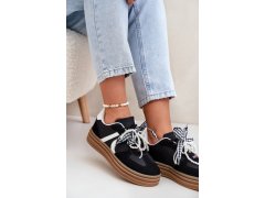 Dámské sneakersy na platformě s&nbsp;ozdobami černé Vinness 6