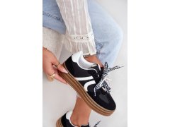 Dámské sneakersy na platformě s&nbsp;ozdobami černé Vinness 8