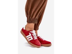 Sneakersy sportovní boty semišové červené vinceza 79517 2