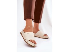 Dámské žabky na platformě big star nn274a746 Beige 1