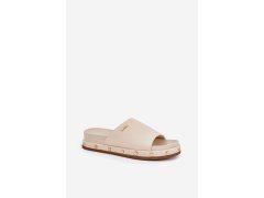 Dámské žabky na platformě big star nn274a746 Beige 3