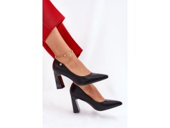 Elegantní lodičky na slupek vinceza 62221 Černé 6